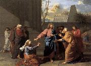 Jean-Germain  Drouais The Woman of Canaan at the Feet of Christ china oil painting reproduction